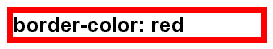 Voorbeeld border-color. Klik op de afbeelding en bekijk de weergave door de browser.