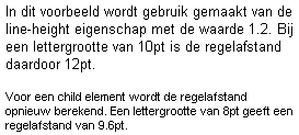 Voorbeeld line-height. Klik op de afbeelding en bekijk de weergave door de browser.