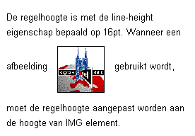 Voorbeeld regelhoogte. Klik op de afbeelding en bekijk de weergave door de browser.