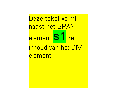 Voorbeeld absoluut positioneren. Klik op de afbeelding en bekijk de weergave door de browser.