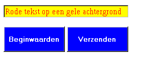 Voorbeeld inline stijl voor INPUT element.