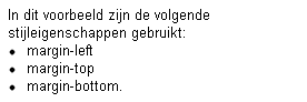 Voorbeeld gebruik stijlen.